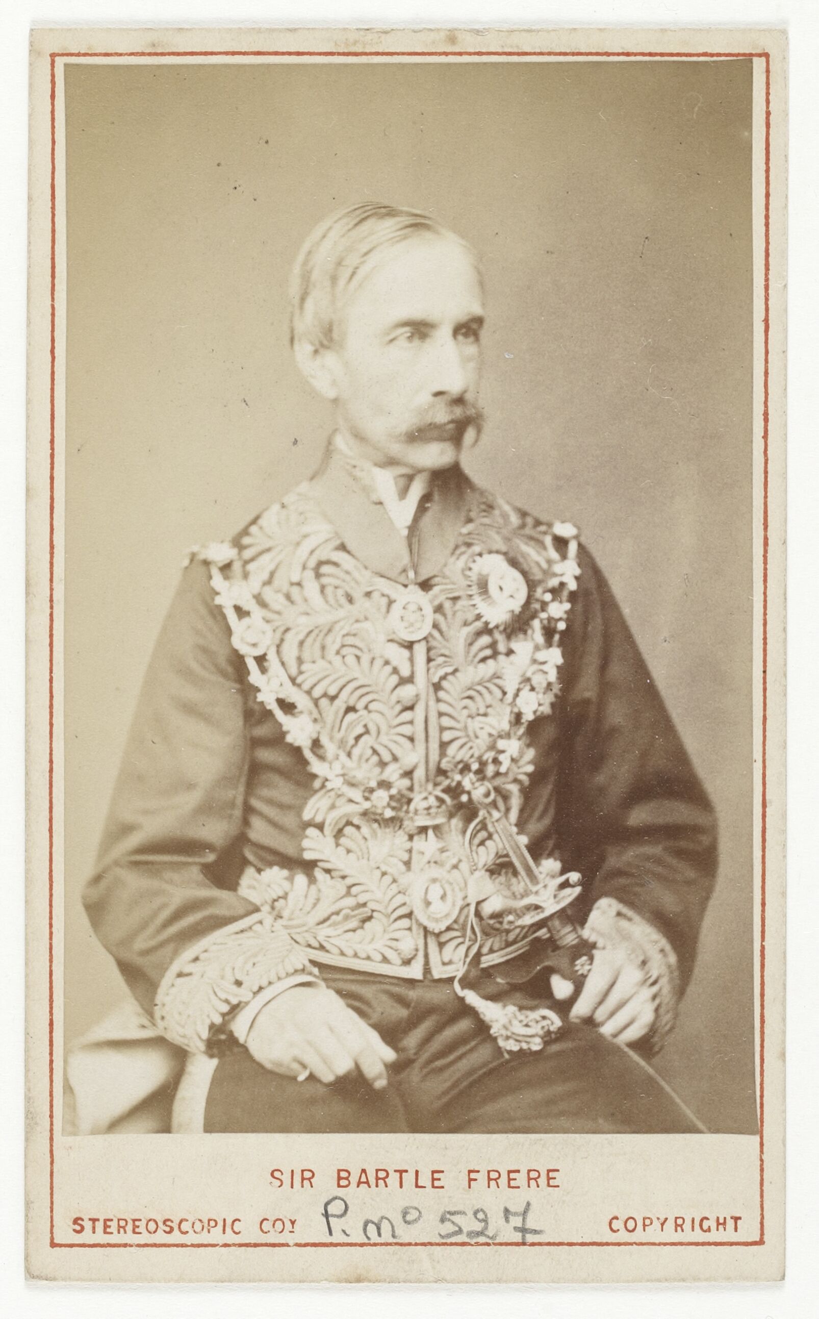 Carte-de-visite photograph of Sir Bartle Frere, Governor of Bombay 1862–67