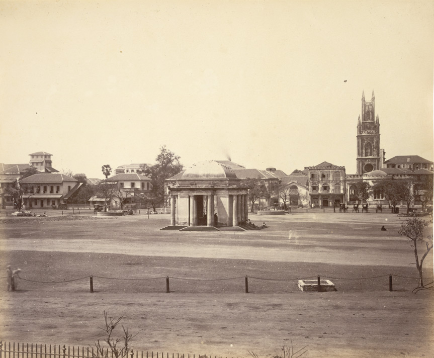 Bombay Green, the open square in the Fort, photographed around 1860